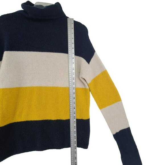 C & C California Women's Knit Wool blend Long Sleeve Turtleneck Sweater Size M - Picture 5 of 9